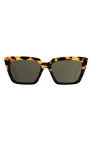 RAEN Keera 54mm Cat Eye Sunglasses in Tamarin Tort/Hi Pro Brnz Mirr at Nordstrom