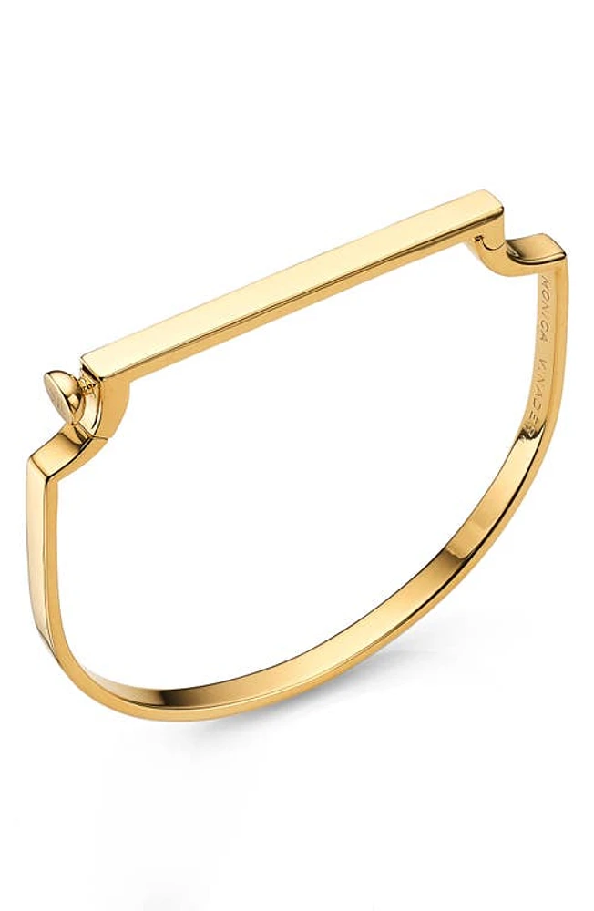 Monica Vinader Signature Thin Bangle Bracelet Yellow Gold at Nordstrom,