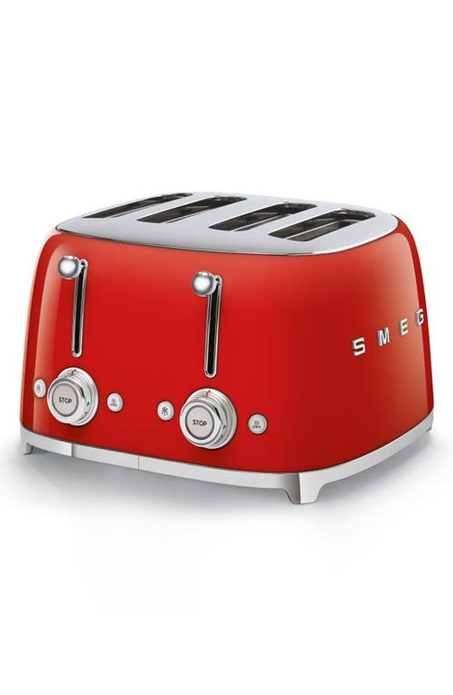 smeg '50s Retro Style 4-Slice Toaster in Red at Nordstrom