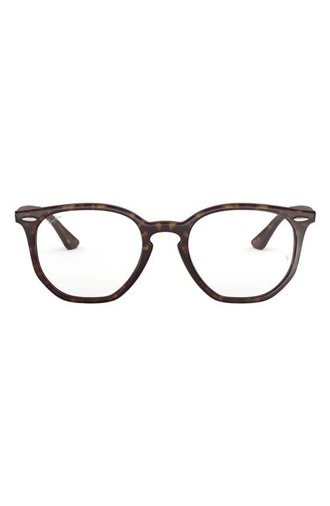 Ray-Ban Unisex 52mm Round Optical Glasses in Havana at Nordstrom