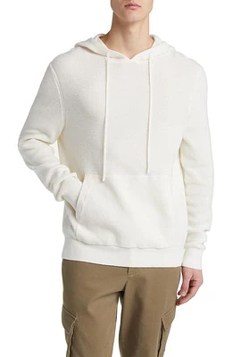 ATM Anthony Thomas Melillo Cotton & Cashmere Waffle Stitch Hoodie Chalk at Nordstrom,