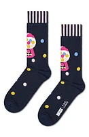 Happy Socks Bubblegum Crew Socks in Navy at Nordstrom