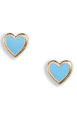 Anzie Blue Heart Stud Earrings at Nordstrom