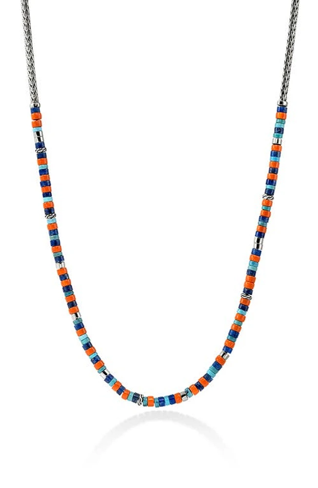 John Hardy Heishi Beaded Necklace in Silver at Nordstrom, Size 24