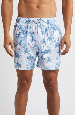 Vintage Summer Stretch Swim Trunks Teal at Nordstrom,