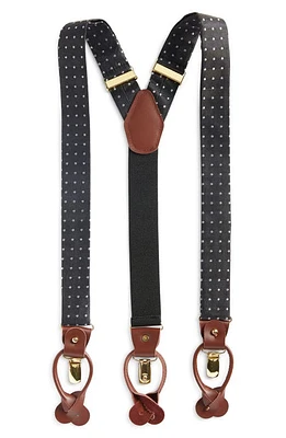 CLIFTON WILSON Polka Dot Silk Suspenders at Nordstrom