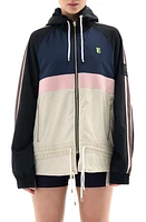 P. E Nation Man Down Colorblock Jacket in Fog at Nordstrom, Size Large