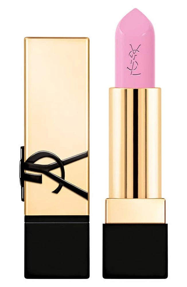 Yves Saint Laurent Rouge Pur Couture Caring Satin Lipstick with Ceramides in Rose Celebration at Nordstrom