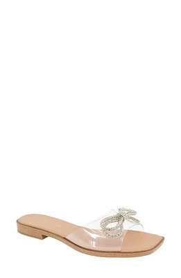 bcbg Laffi Slide Sandal Clear/Tan at Nordstrom,