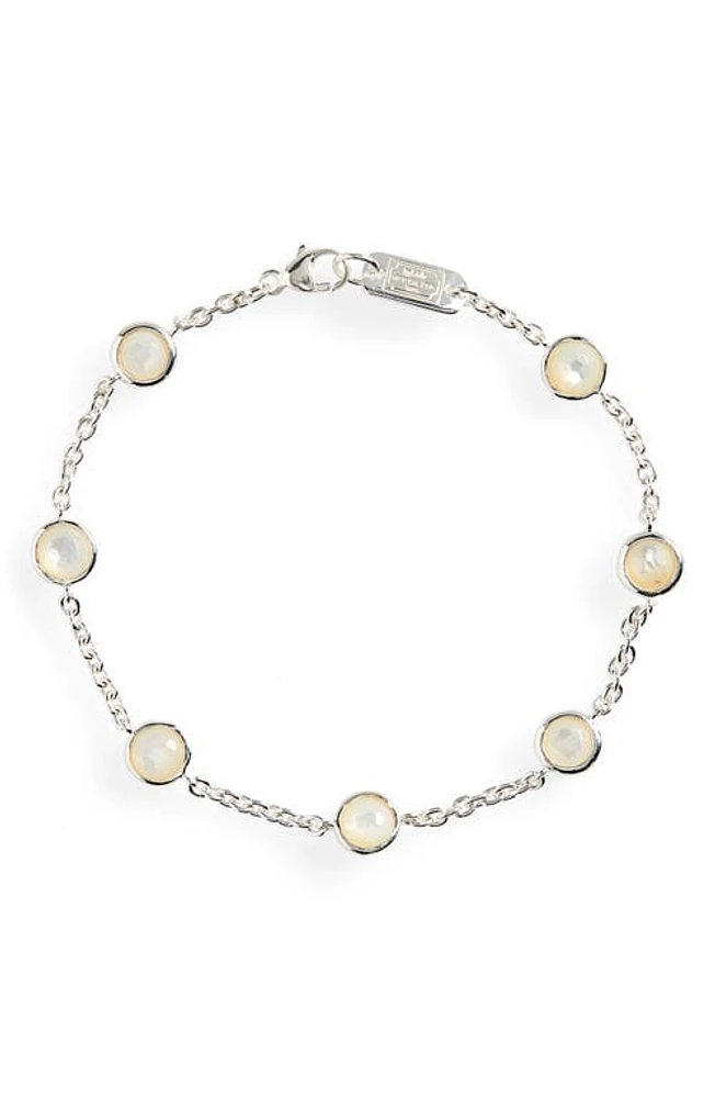 Ippolita Lollipop Mother-of-Pearl Station Bracelet in Silver at Nordstrom, Size 7.5