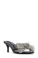 Jessica Rich by Steve Madden Aurora Slide Sandal Black Silver at Nordstrom,