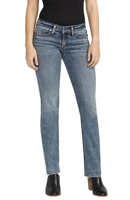 Silver Jeans Co. Tuesday Low Rise Straight Leg Jeans in Indigo at Nordstrom, Size 26 X 31