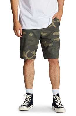 Billabong Crossfire Slub Shorts in Green Camo at Nordstrom, Size 30