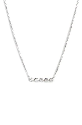 Dana Rebecca Designs Lulu Jack Bezel Diamond Bar Necklace in Gold/Dia at Nordstrom