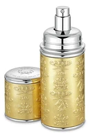 Creed Refillable Deluxe Leather Atomizer in Silver/gold Trim at Nordstrom