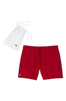 Lacoste Recycled Polyester Swim Trunks at