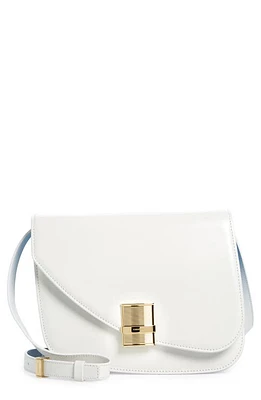 FERRAGAMO Fiamma Leather Crossbody Bag in Optic-White at Nordstrom