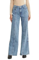 FRAME Le Slim Palazzo Seamed High Waist Wide Leg Jeans Gloomy Skies at Nordstrom,