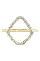 Monica Vinader Riva Diamond Hoop Ring Yellow Gold at Nordstrom,