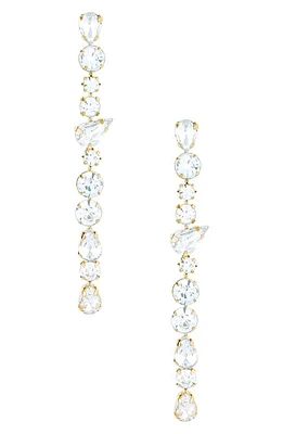 Ettika Crystal Linear Drop Earrings in Gold at Nordstrom