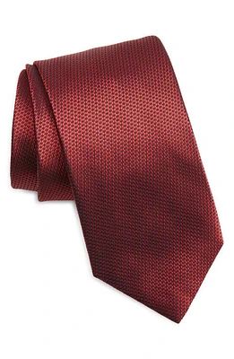 Canali Micropattern Silk Tie in Red at Nordstrom