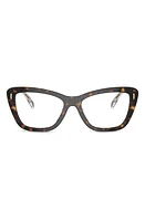 Tory Burch 53mm Butterfly Optical Glasses in Dark Tortoise at Nordstrom