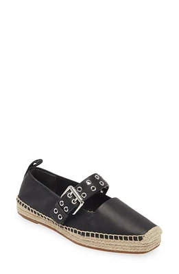 rag & bone Anteros Mary Jane Espadrille Black Leather at Nordstrom,