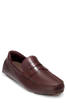 Cole Haan Grand Laser Driving Penny Loafer in Ch Bloodstone at Nordstrom, Size 12