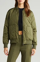 zella Quilted Side Zip Bomber Jacket at Nordstrom,