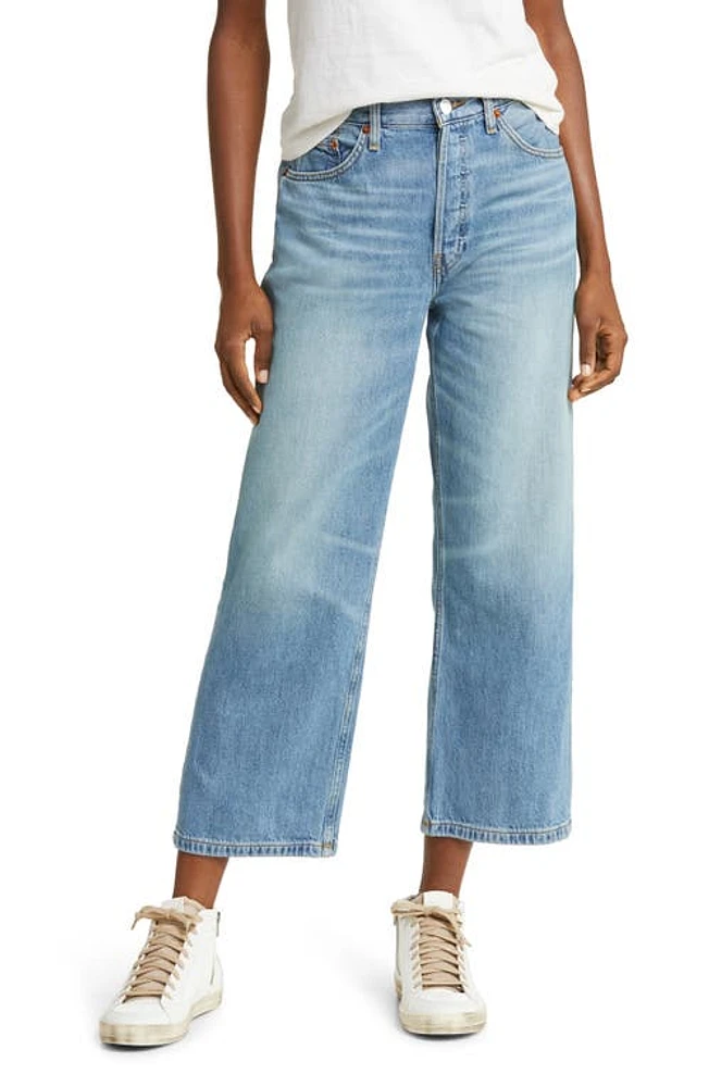 Re/Done Loose Crop Wide Leg Jeans Vintage Flow at Nordstrom,