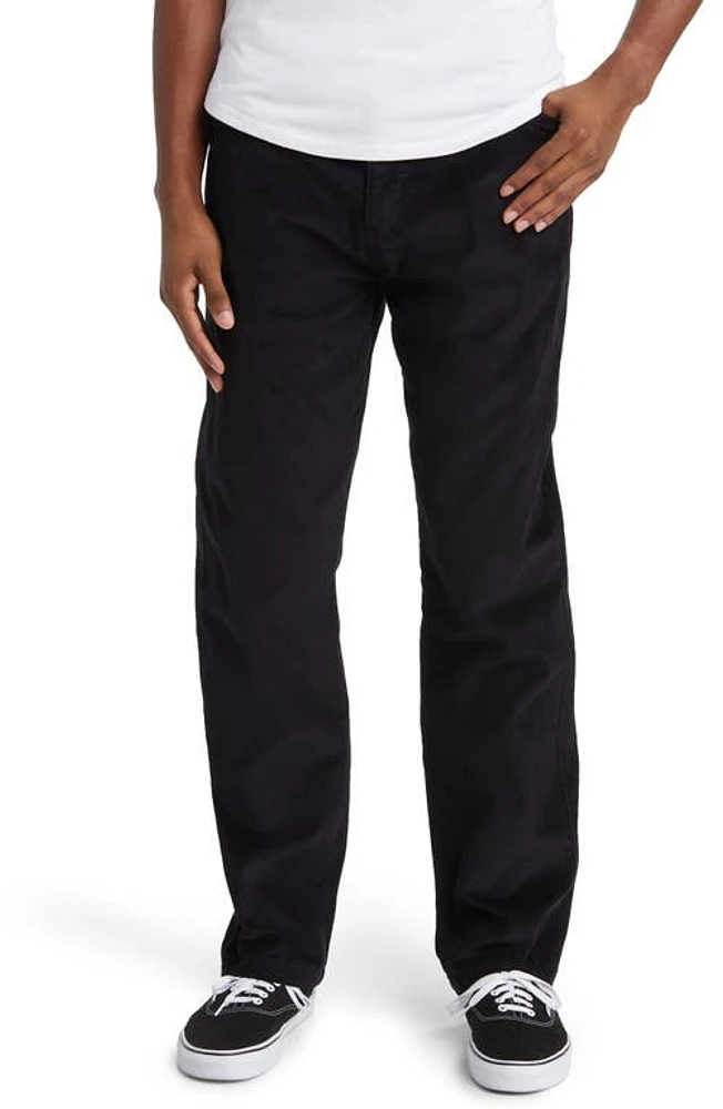 KROST Faux Suede & Corduroy Pants in Black at Nordstrom, Size X-Large