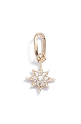 Anzie North Star Pendant Charm in Gold/Diamond at Nordstrom