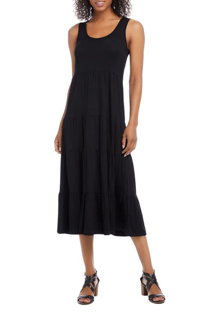 Karen Kane Tiered Maxi Dress Black at Nordstrom, P