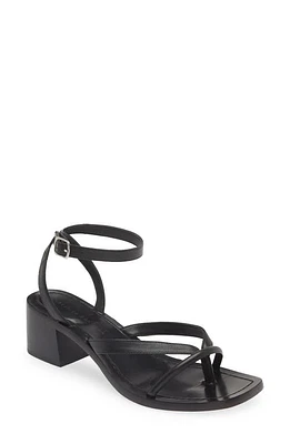 Loeffler Randall Eloise Ankle Strap Sandal Black at Nordstrom,