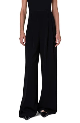 Akris punto Florina Wide Leg Pants Black at Nordstrom,