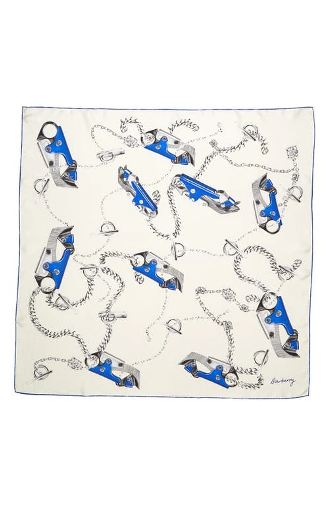 burberry Print Silk Scarf in Knight at Nordstrom