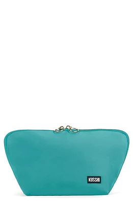 KUSSHI Signature Makeup Bag in Sea Green/Bright Orange at Nordstrom