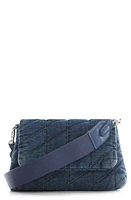 MANGO Quilted Denim Crossbody Bag in Medium Blue at Nordstrom