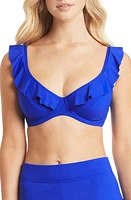 Sea Level Frill F-Cup Underwire Bikini Top Cobalt at Nordstrom, Us