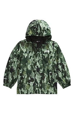 The North Face Kids' Antora Waterproof Recycled Polyester Rain Jacket Misty Sage Generative Camo at Nordstrom,