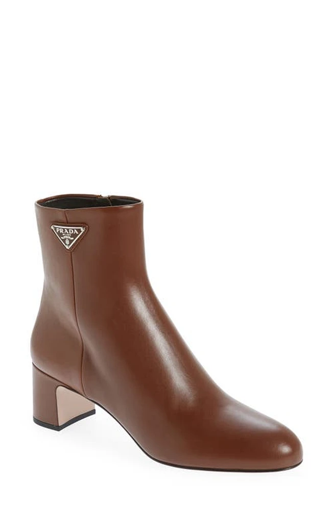 Prada Logo Block Heel Bootie at Nordstrom,