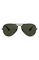 Ray-Ban 58mm Aviator Sunglasses in Black at Nordstrom