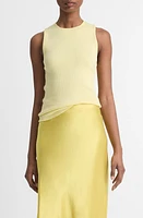 Vince Sleeveless Cotton Rib Shell at Nordstrom,