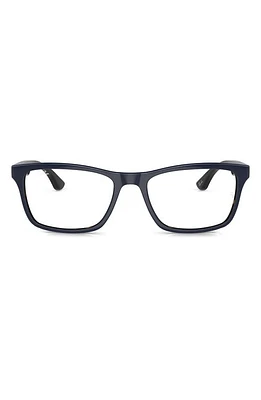 Ray-Ban Unisex 53mm Rectangular Optical Glasses in Blue at Nordstrom