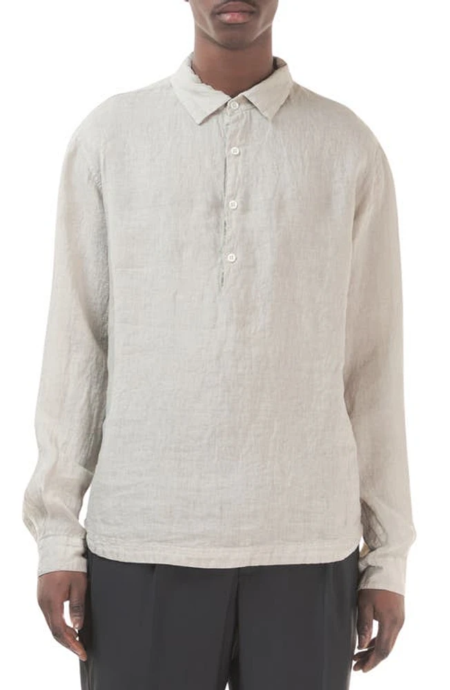 Barena Venezia Pavan Linen Popover Shirt at Nordstrom, Us