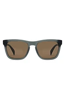 rag & bone 54mm Rectangular Sunglasses in Matte Grey/Brown at Nordstrom