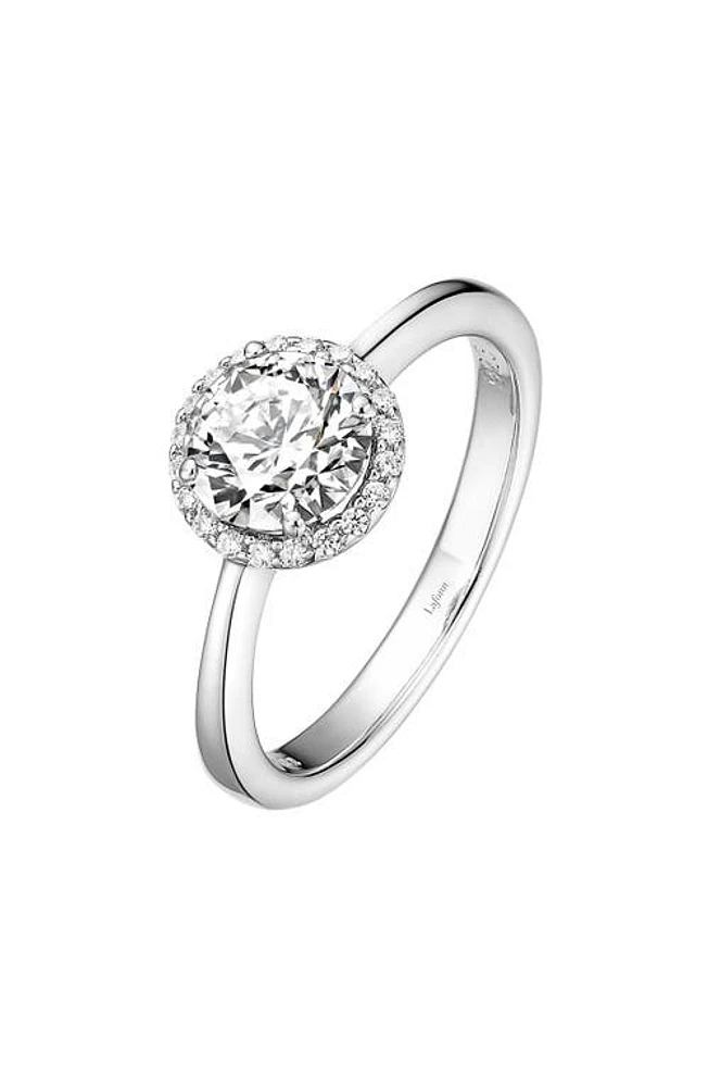 Lafonn Birthstone Halo Ring in April Diamond /Silver at Nordstrom