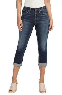 Silver Jeans Co. Suki Luxe Stretch Curvy Capri Indigo at Nordstrom,