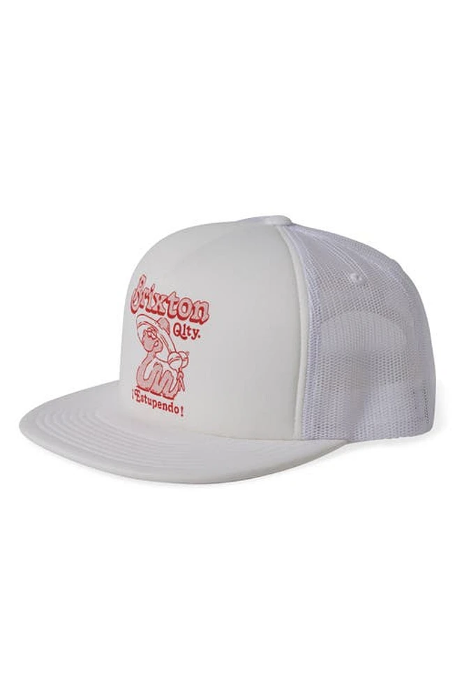 Brixton Estupendo Trucker Hat in White at Nordstrom