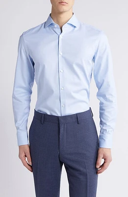 BOSS Hank Slim Fit Dress Shirt Light Blue at Nordstrom,